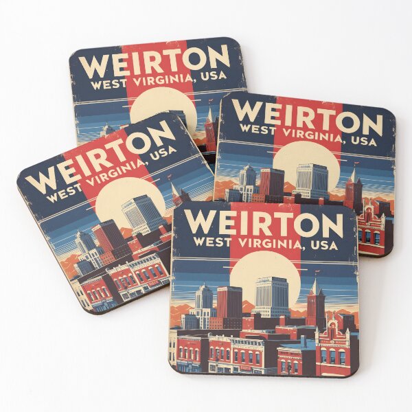 Item preview, Weirton West Virginia 1950s USA Vintage Travel Tourism designed and sold by TravelersGems.