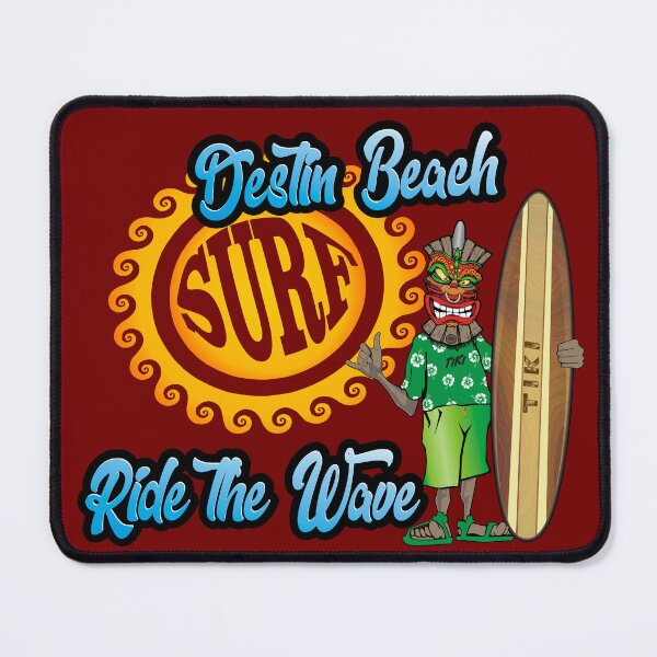 Item preview, Destin Beach Florida Fl Tiki Surfer vintage surfboard designed and sold by studioss76.