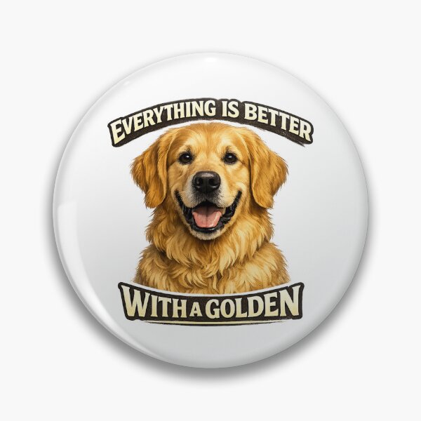 Item preview, Golden Retriever Sticker, Everything Is Better With A Golden, Cute Golden Retriever Gift, Dog Lover Shirt, Realistic Dog Portrait, Golden Retriever Lover Gift designed and sold by 486DesignCo.