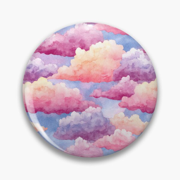 Item preview, Pastel Watercolor Clouds Aesthetic Sky Pattern designed and sold by NicolasGlowArt.