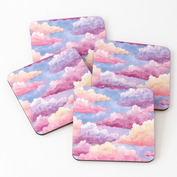 Item preview, Pastel Watercolor Clouds Aesthetic Sky Pattern designed and sold by NicolasGlowArt.