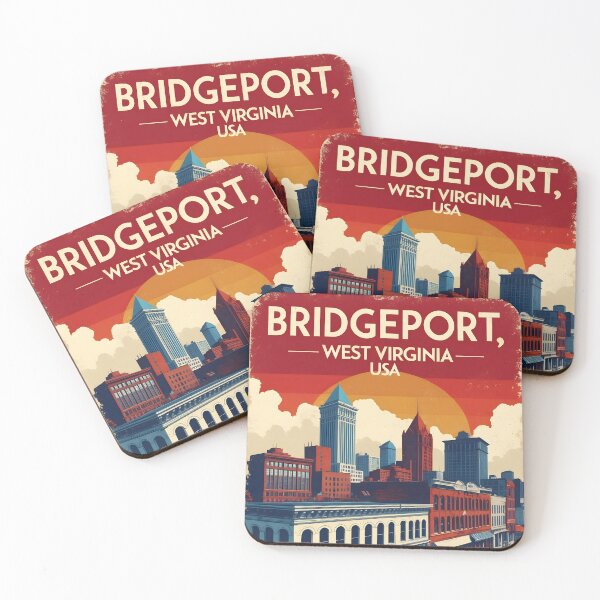 Item preview, Bridgeport West Virginia 1950s USA Vintage Travel Tourism designed and sold by TravelersGems.