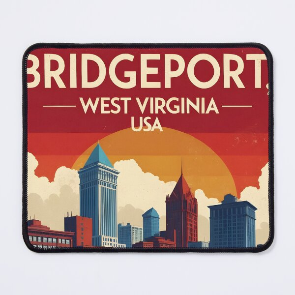 Item preview, Bridgeport West Virginia 1950s USA Vintage Travel Tourism designed and sold by TravelersGems.