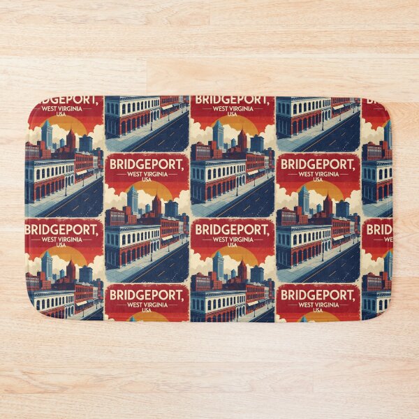 Item preview, Bridgeport West Virginia 1950s USA Vintage Travel Tourism designed and sold by TravelersGems.
