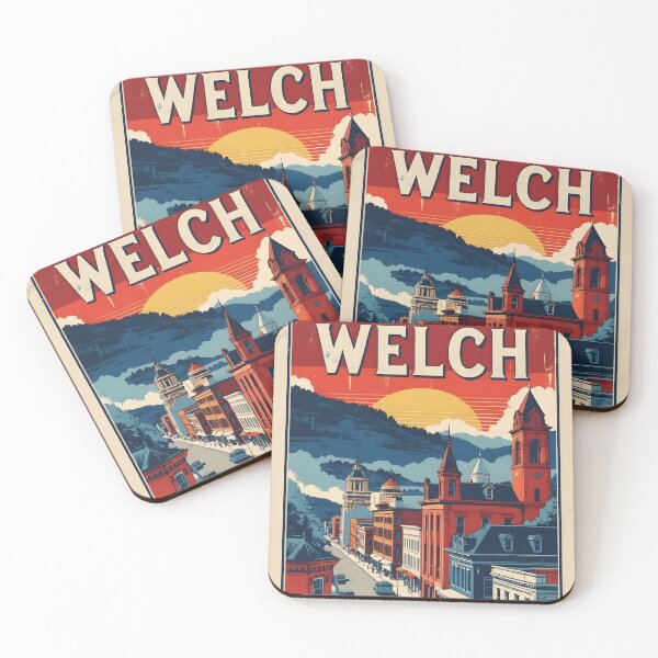 Item preview, Welch West Virginia 1950s USA Vintage Travel Tourism designed and sold by TravelersGems.