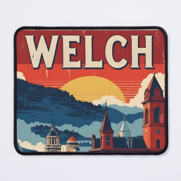 Item preview, Welch West Virginia 1950s USA Vintage Travel Tourism designed and sold by TravelersGems.