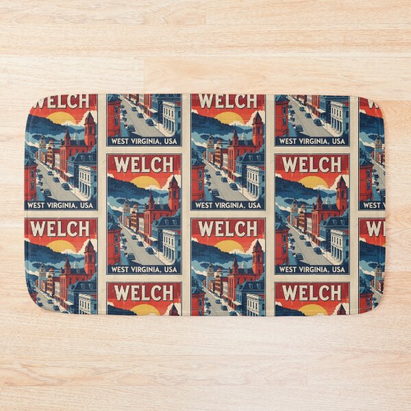 Item preview, Welch West Virginia 1950s USA Vintage Travel Tourism designed and sold by TravelersGems.