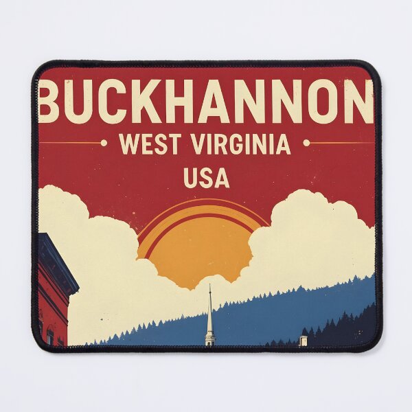 Item preview, Buckhannon West Virginia 1950s USA Vintage Travel Tourism designed and sold by TravelersGems.