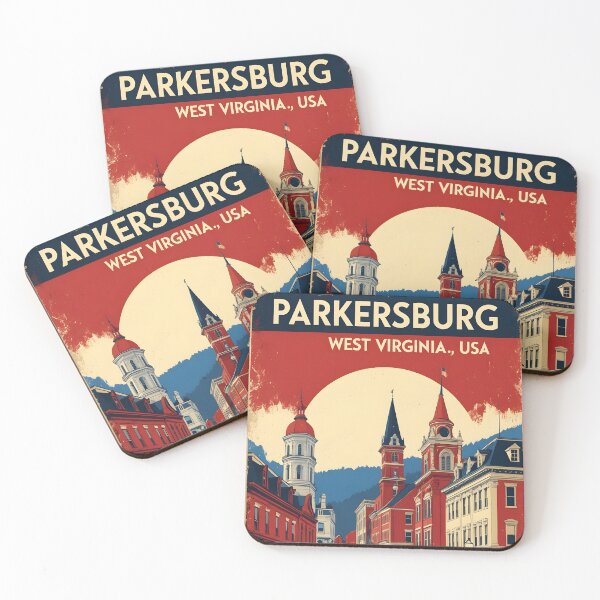 Item preview, Parkersburg West Virginia 1950s USA Vintage Travel Tourism designed and sold by TravelersGems.