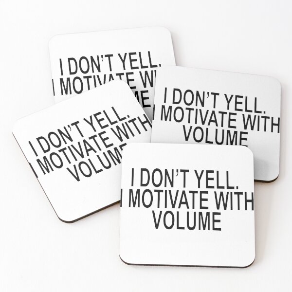 Item preview, I Don’t Yell I Motivate With Volume Funny Quote designed and sold by ChR-oman.