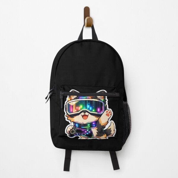 Item preview, Cyberpunk Gamer Corgi with Neon VR Headset Kawaii Cute Dog for Gamer  designed and sold by lematworks.