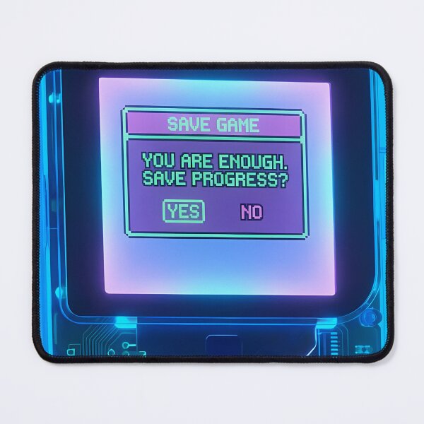 Item preview, Retro Gamer Affirmation | Y2K Translucent Console 'You Are Enough' Save Game designed and sold by RBCTk.