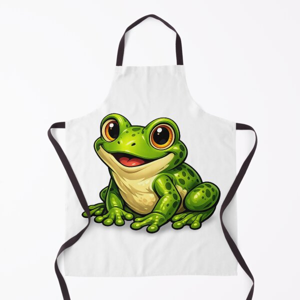 Item preview, Cute Cartoon Frog with Big Eyes – Happy Kawaii Design designed and sold by JemDo.