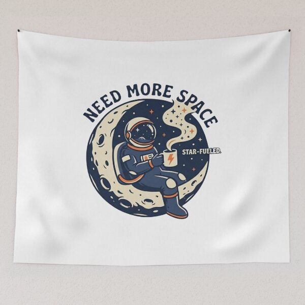 Item preview, Star-Fueled Astronaut Chilling on Moon designed and sold by RickyStick.