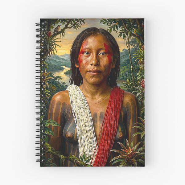 Item preview, Kayapo Woman of the Amazon – Realistic Indigenous Tribal Art | Ethnic Amazonian Portrait designed and sold by G-A-D-U.