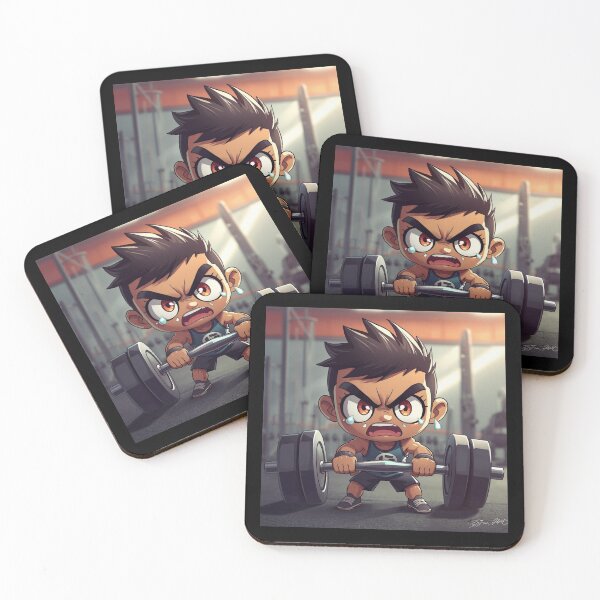 Item preview, Anime Crying Lifter Funny Gym Cartoon Workout Design designed and sold by Snedsdigital.
