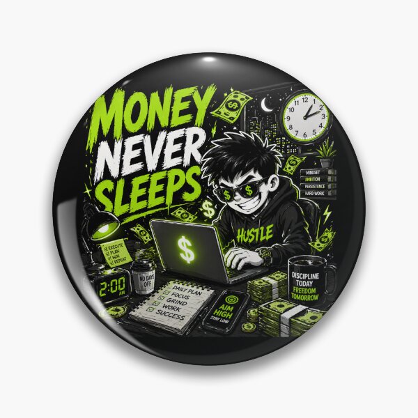 Item preview, Money Never Sleeps designed and sold by JacobSpace.