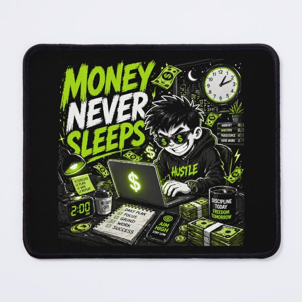 Item preview, Money Never Sleeps designed and sold by JacobSpace.