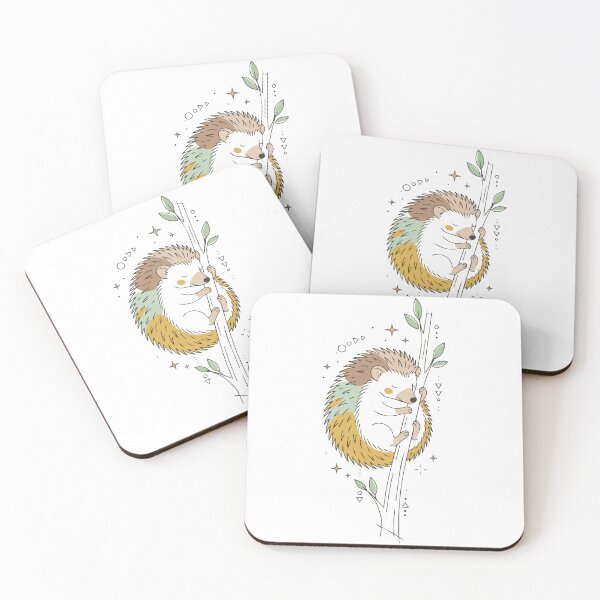Item preview, Mystical Celestial Hedgehog Botanical Branch Art designed and sold by BestChoiceService.