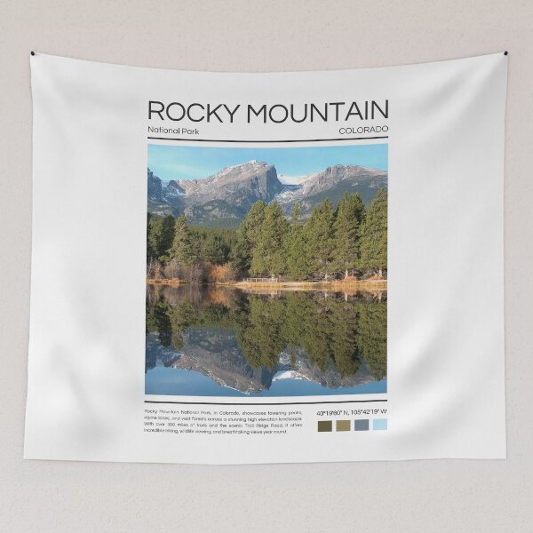 Item preview, Rocky Mountain National Park - Colorado  designed and sold by StudioRedKoala.