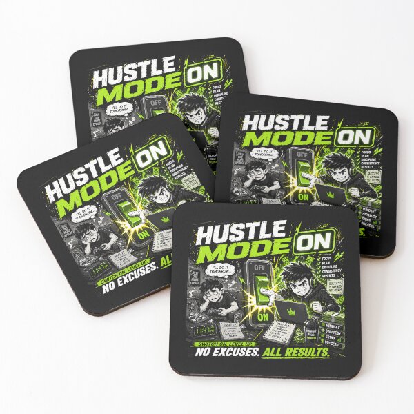 Item preview, Hustle Mode ON designed and sold by JacobSpace.
