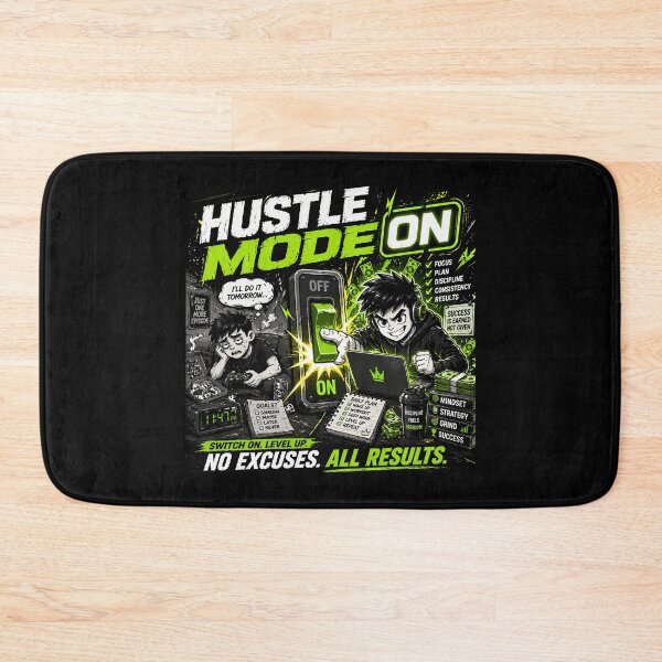 Item preview, Hustle Mode ON designed and sold by JacobSpace.
