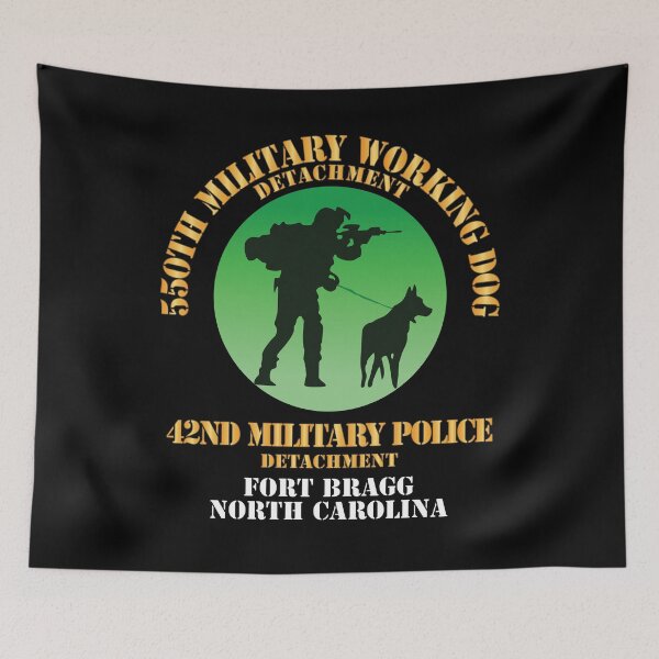 Item preview, Army - 550th Military Police Working Dog Det, 42nd MP Det - Ft Bragg, North Carolina X 300 designed and sold by Military Insignia Products.
