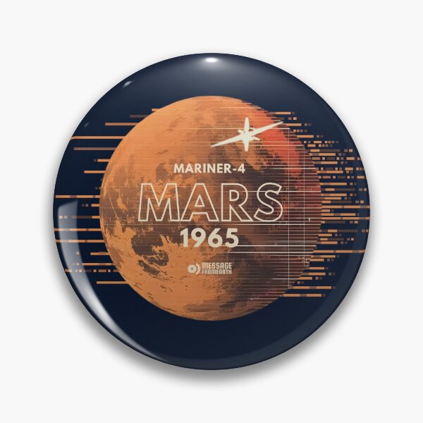 Item preview, Mariner 4 Mars 1965 - Retro Tech Glitch Space Art designed and sold by Message from Earth.