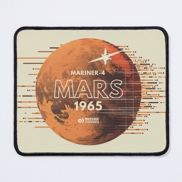 Item preview, Mariner 4 Mars 1965 - Retro Tech Glitch Space Art designed and sold by Message from Earth.