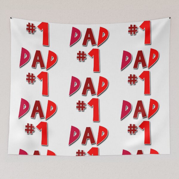 Item preview, Number One Dad Red designed and sold by Normbot2000.