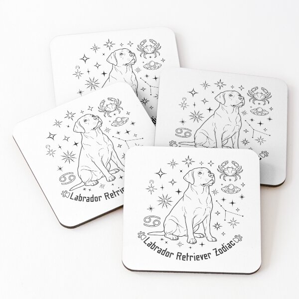 Item preview, Labrador Retriever Cancer Zodiac - Minimalist Constellation Dog Art. designed and sold by KojourinArt.