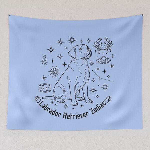 Item preview, Labrador Retriever Cancer Zodiac - Minimalist Constellation Dog Art. designed and sold by KojourinArt.