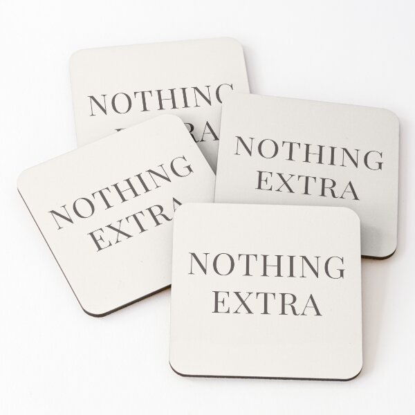 Item preview, Nothing Extra Minimalist Typography Shirt – Calm Aesthetic Sweatshirt designed and sold by BestVarieties.