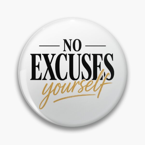 Artikelvorschau, No Excuses Focus Yourself Bold Typography Design entworfen und verkauft von Wolf Creator.