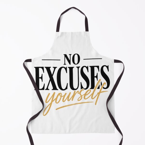 Item preview, No Excuses Focus Yourself Bold Typography Design designed and sold by Wolf Creator.