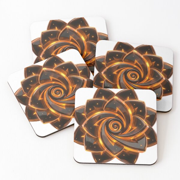 Item preview, Orange Crystal Lotus Creative Energy Mandala designed and sold by SynergyArtist.