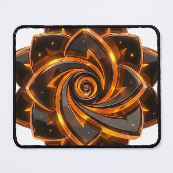 Item preview, Orange Crystal Lotus Creative Energy Mandala designed and sold by SynergyArtist.