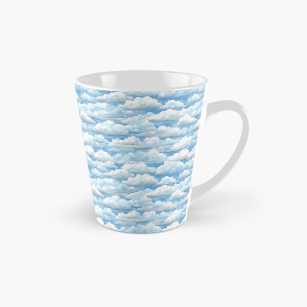 Item preview, Watercolor Fluffy Clouds Blue Sky Pattern designed and sold by NicolasGlowArt.