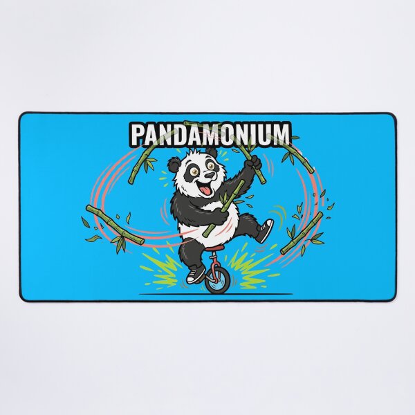 Item preview, Chaos Mode Pandamonium Panda Riding Unicycle Juggling Bamboo designed and sold by AdriqnArt.