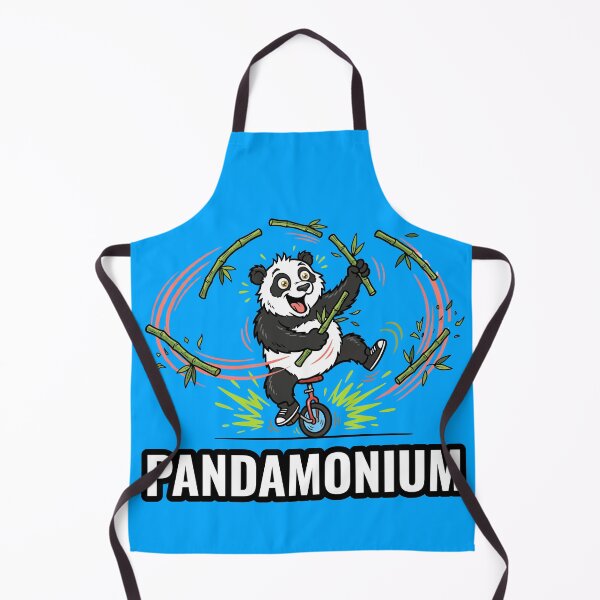 Item preview, Chaos Mode Pandamonium Panda Riding Unicycle Juggling Bamboo designed and sold by AdriqnArt.