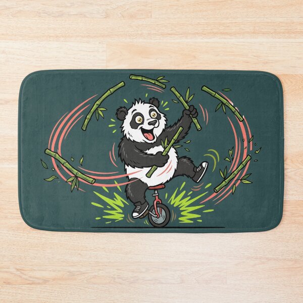 Item preview, Chaos Mode Pandamonium Panda Riding Unicycle Juggling Bamboo designed and sold by AdriqnArt.