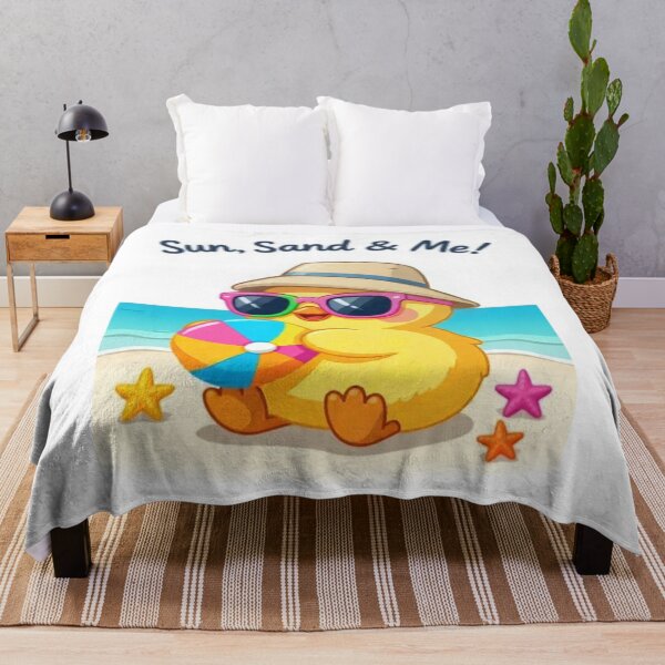 Item preview, Cute Summer Beach Duck With Sunglasses and Hat designed and sold by Hafcishop.