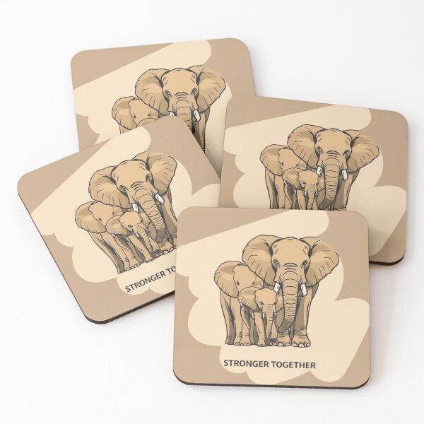 Item preview, Legacy Builder Stronger Together Elephant Family Heritage Vector Art designed and sold by SavannaStrikes.