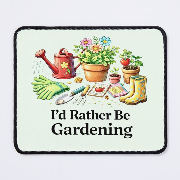 Item preview, I'd Rather Be Gardening - Garden Lover Plant Design designed and sold by Myra365Art.