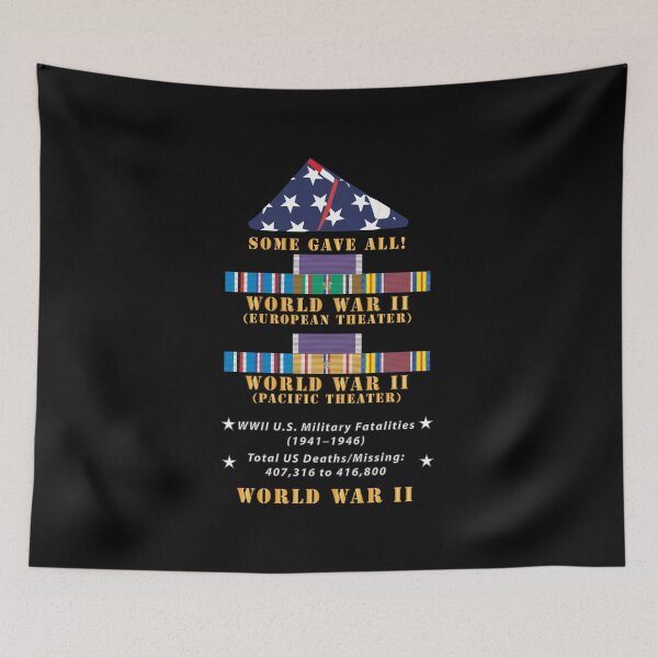 Item preview, Flag - US Folded Flag - Some gave All - Total KIA - WWII War X 300 designed and sold by Military Insignia Products.