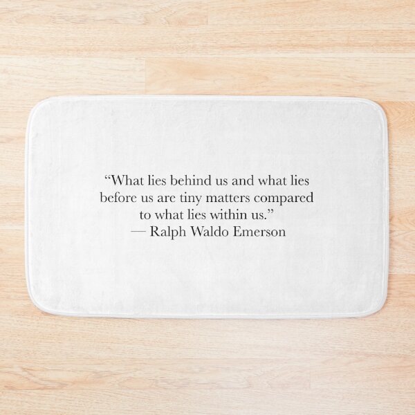Item preview, Ralph Waldo Emerson Quote – What Lies Within Us Typography Design designed and sold by The Prose Atelier.