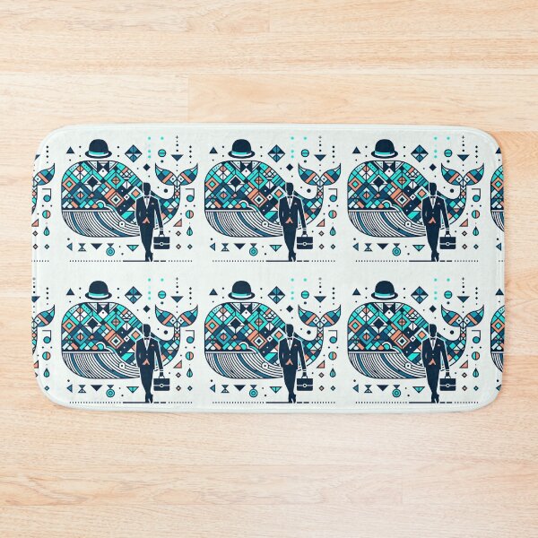 Item preview, Work & Dream – Geometric Whale Aesthetic designed and sold by EchoWave11.