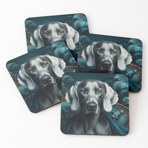 Item preview, Moody Teal Weimaraner Dreamscape Portrait designed and sold by WeimTrails.