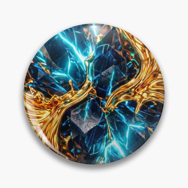 Item preview, Black Sapphire & Liquid Gold Fusion - Luxury Abstract Art designed and sold by lord-of-skins.
