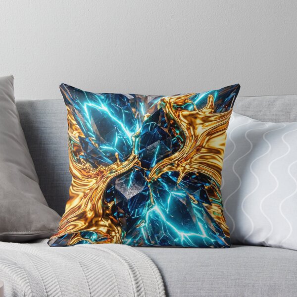 Item preview, Black Sapphire & Liquid Gold Fusion - Luxury Abstract Art designed and sold by lord-of-skins.
